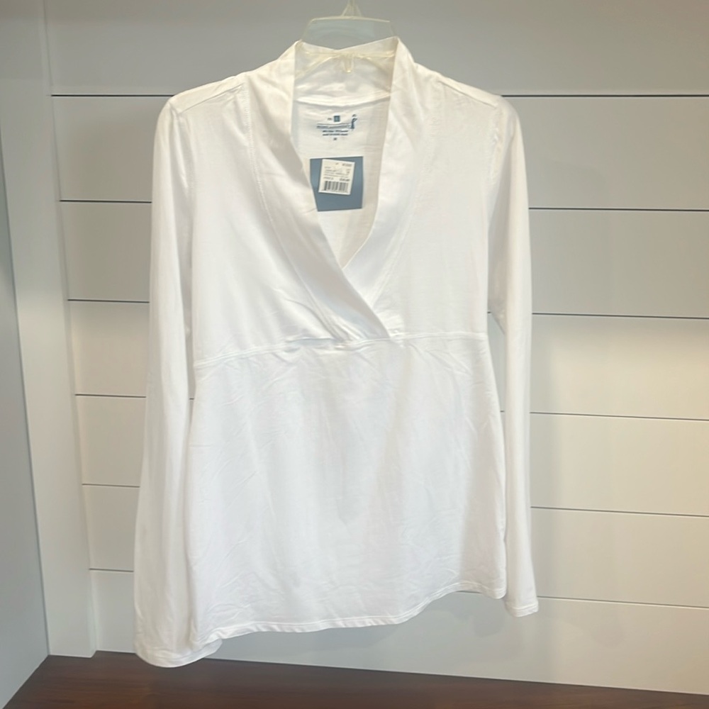White long sleeve maternity T